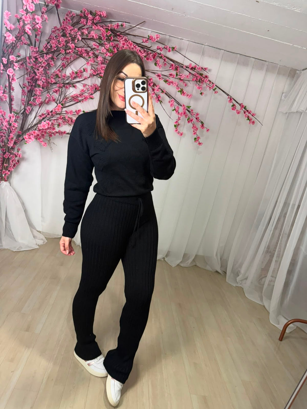 Conjunto de Tricô Modal — Blusa + Calça