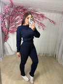 Conjunto de Tricô Modal — Blusa + Calça